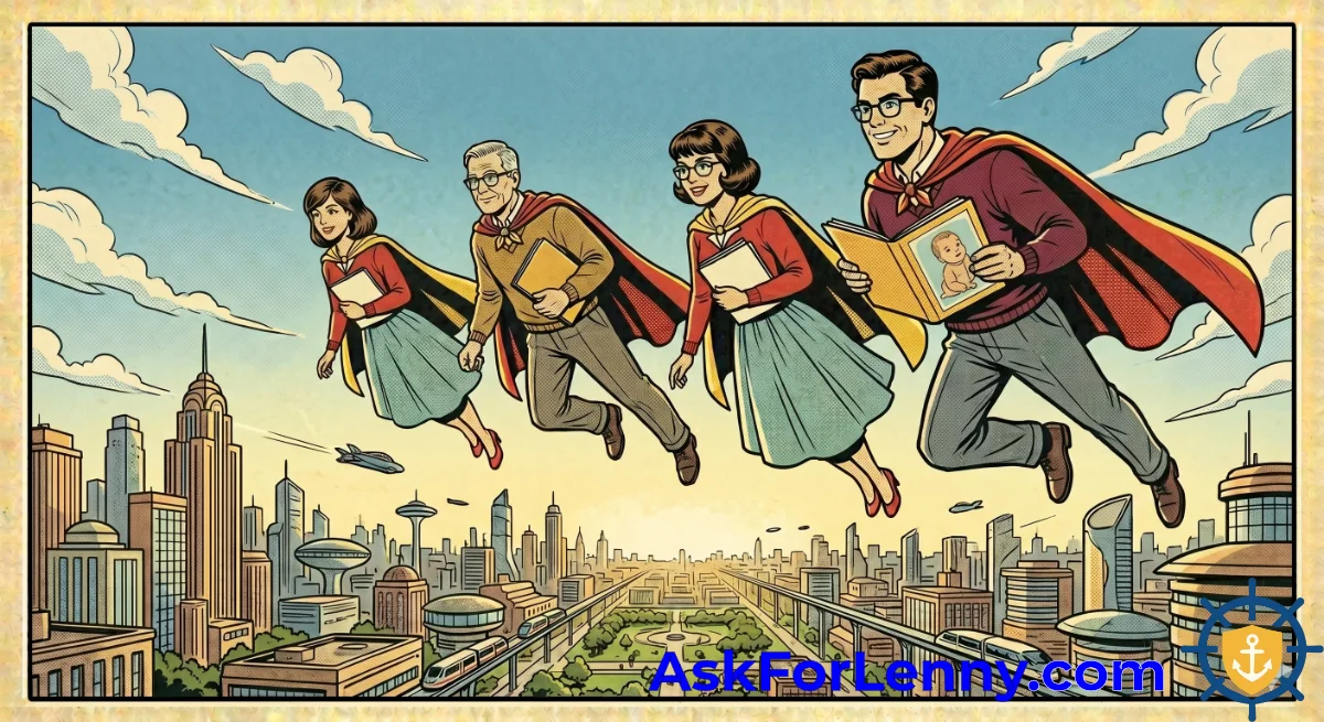 A family of heroes taking flight