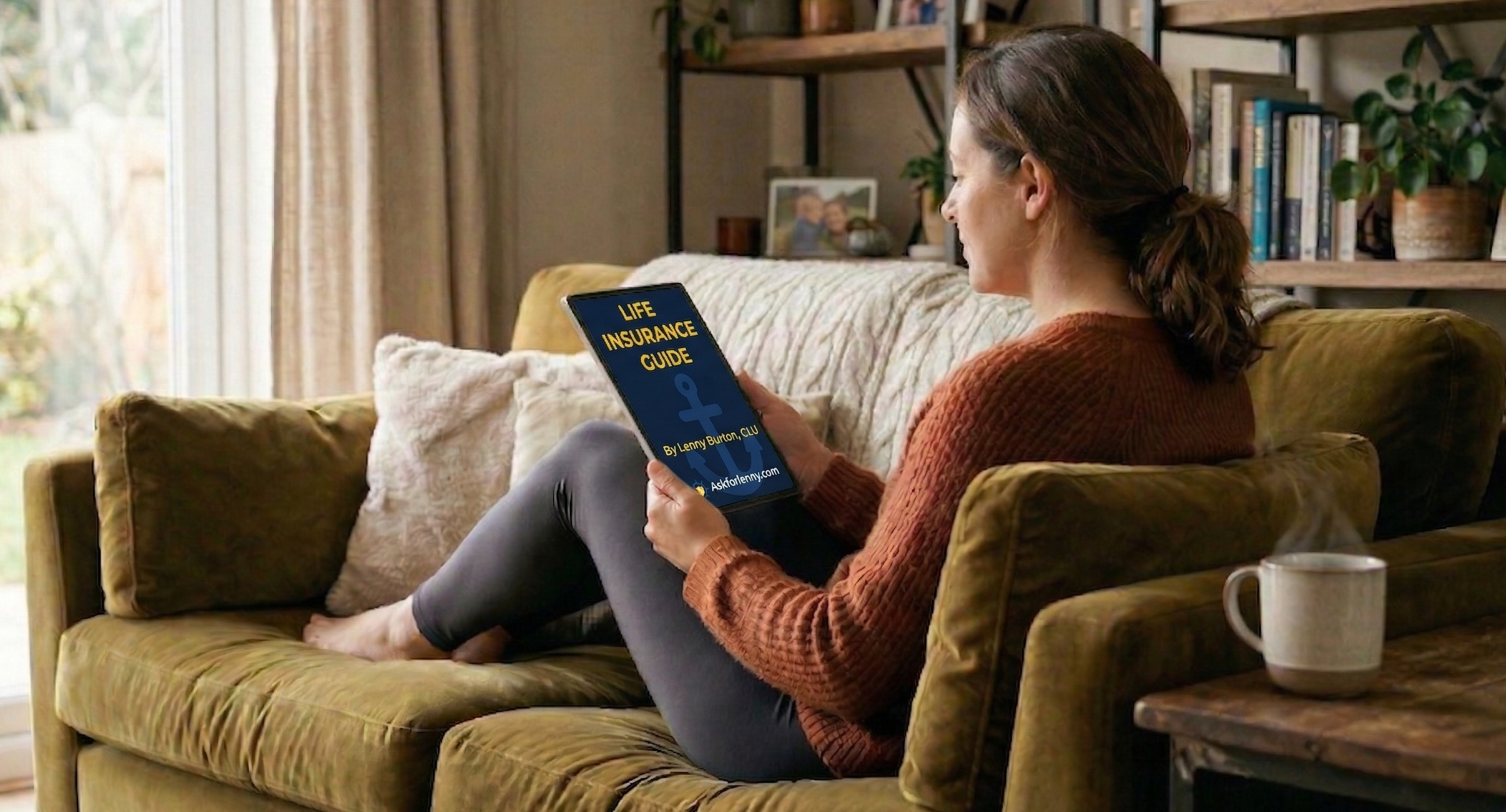 Family reading the life insurance guide